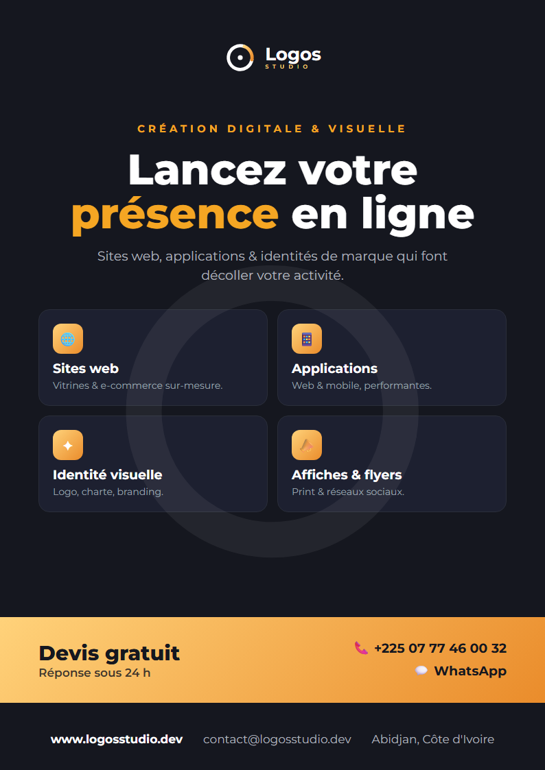 Aperçu de Affiche — Présence en ligne